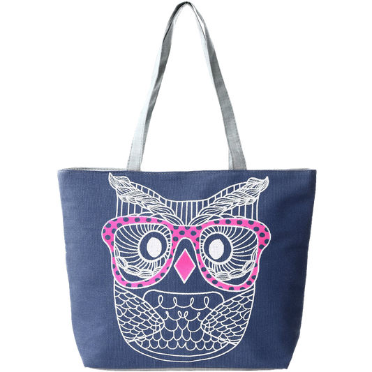 Fashion Prints Large Canvas Beach Tote Bag
