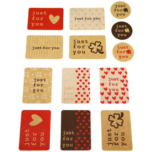 Just for You Sticker for Gift Wrapping 130 Stickers Great for Card making Home Baking
