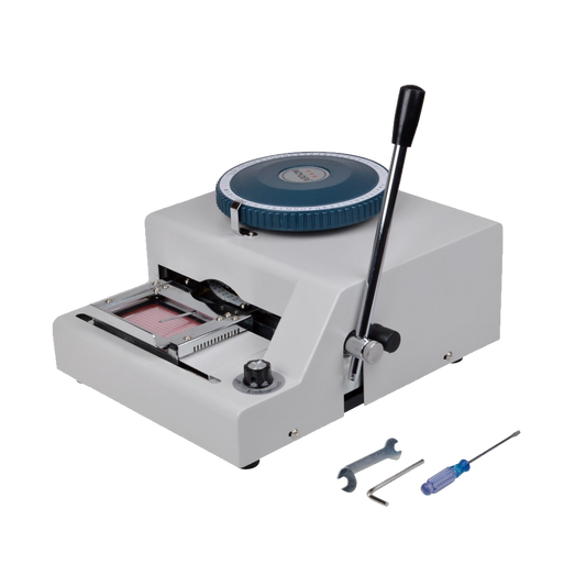 TMS 72 character Letters Manual Embosser Credit Id PVC Card VIP Embossing Machine