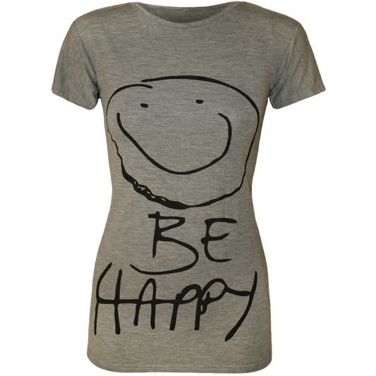 Women's Be Happy Smiley Face Top
